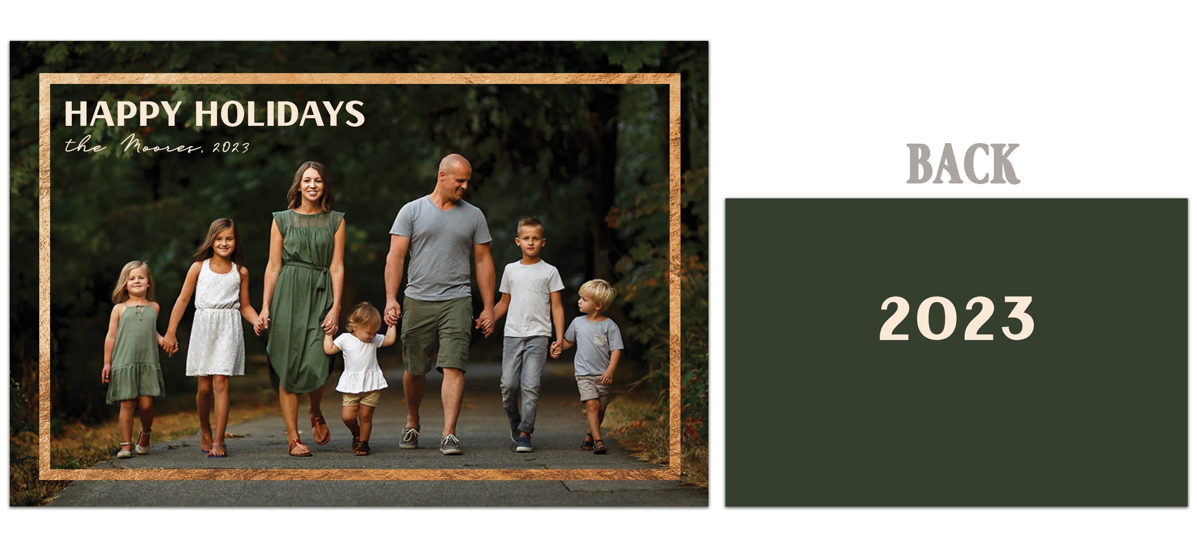 Copper 4x6 Double Sided Photo Card