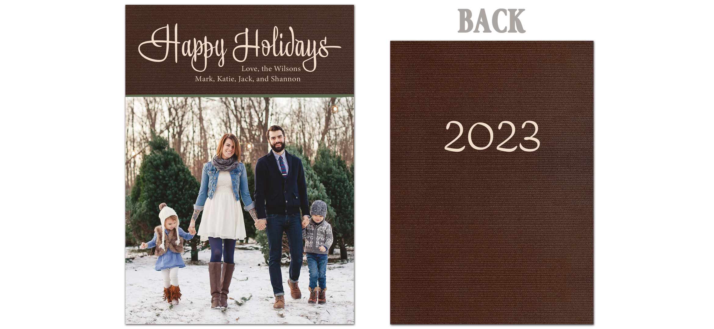 Corduroy 5x7 Double Sided Photo Card