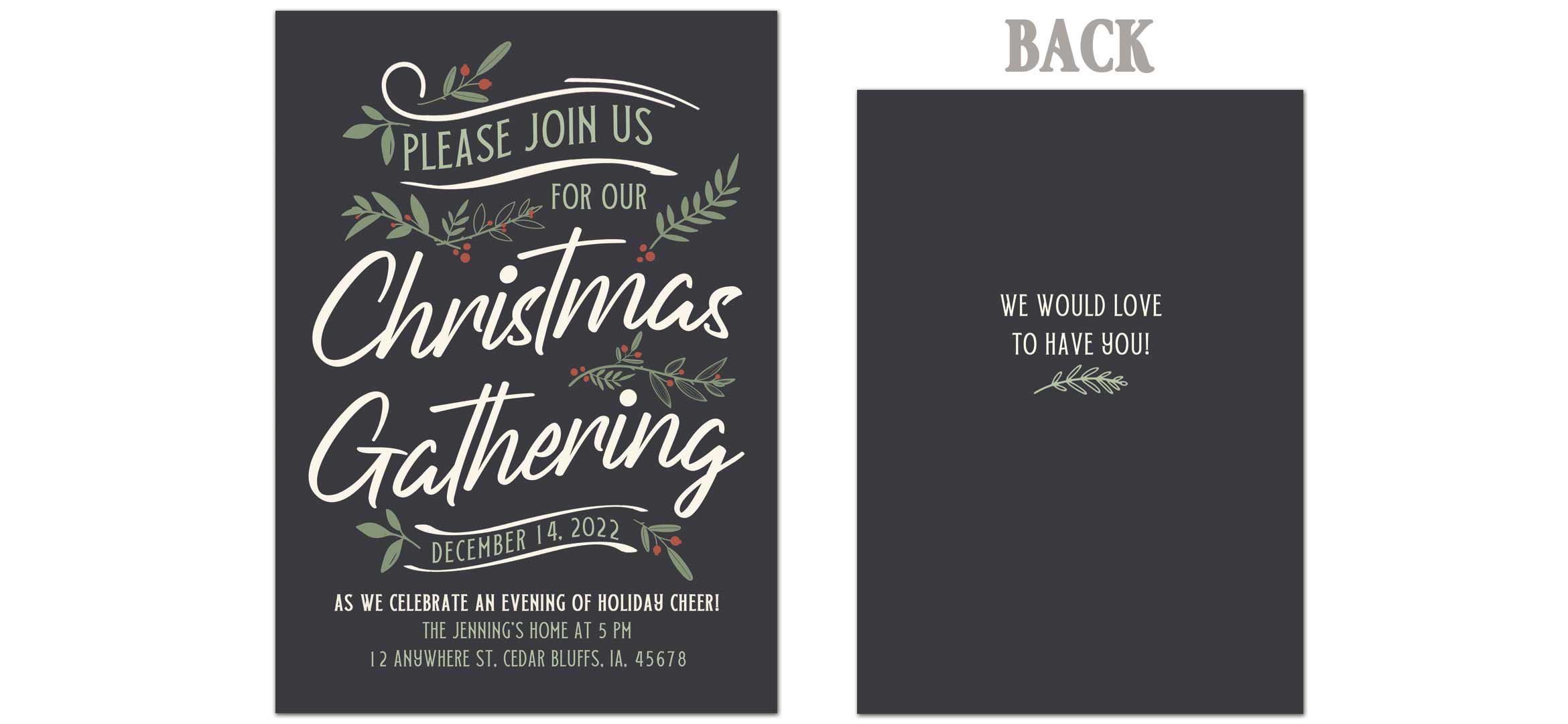 Invitation Card 5x7 Double Sided