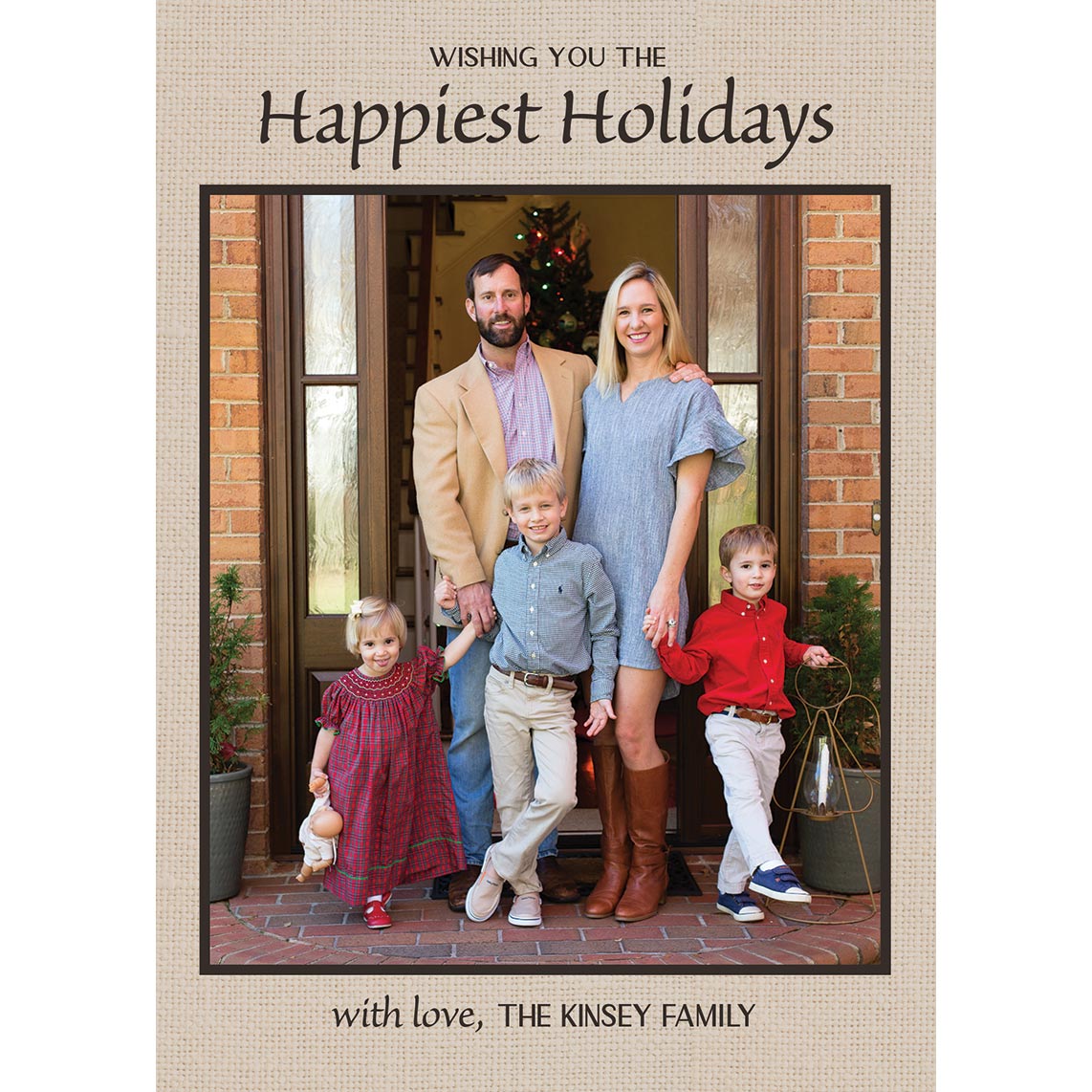 Linen 5x7 Double Sided Photo Card