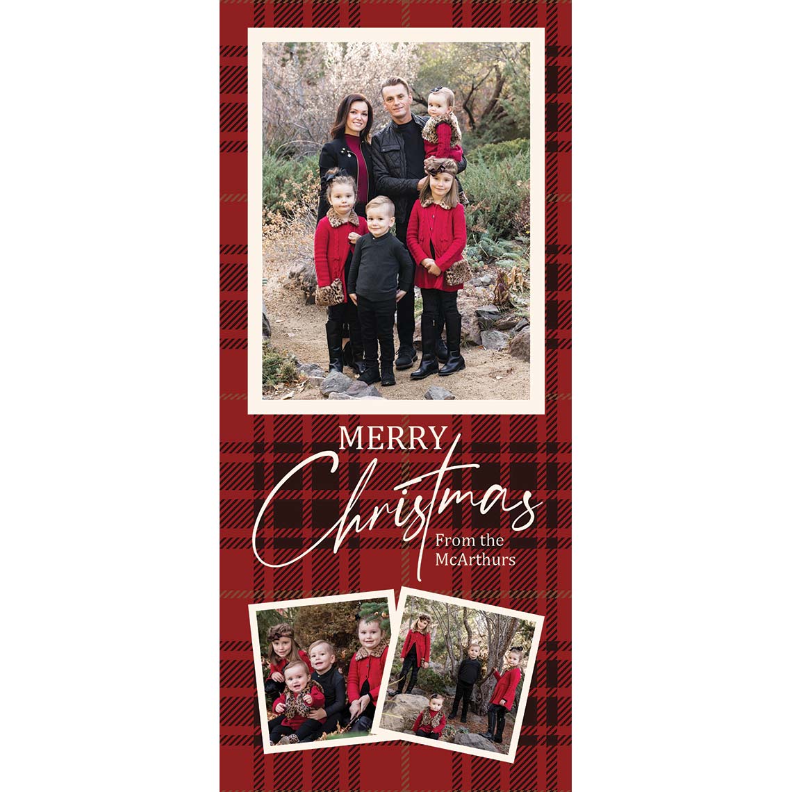 Merry 4x9 Double Sided Photo Card