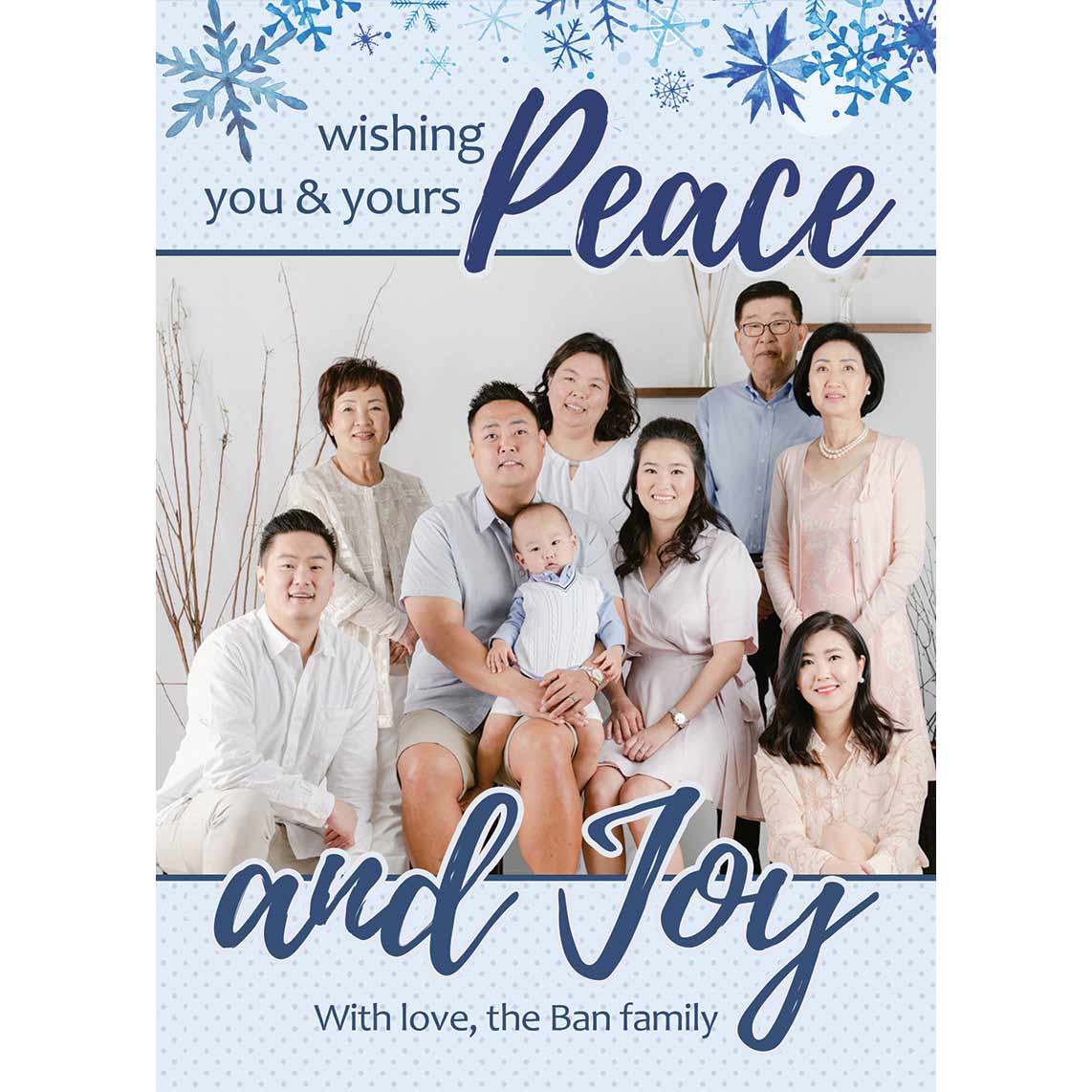 Peace 5x7 Double Sided Photo Card